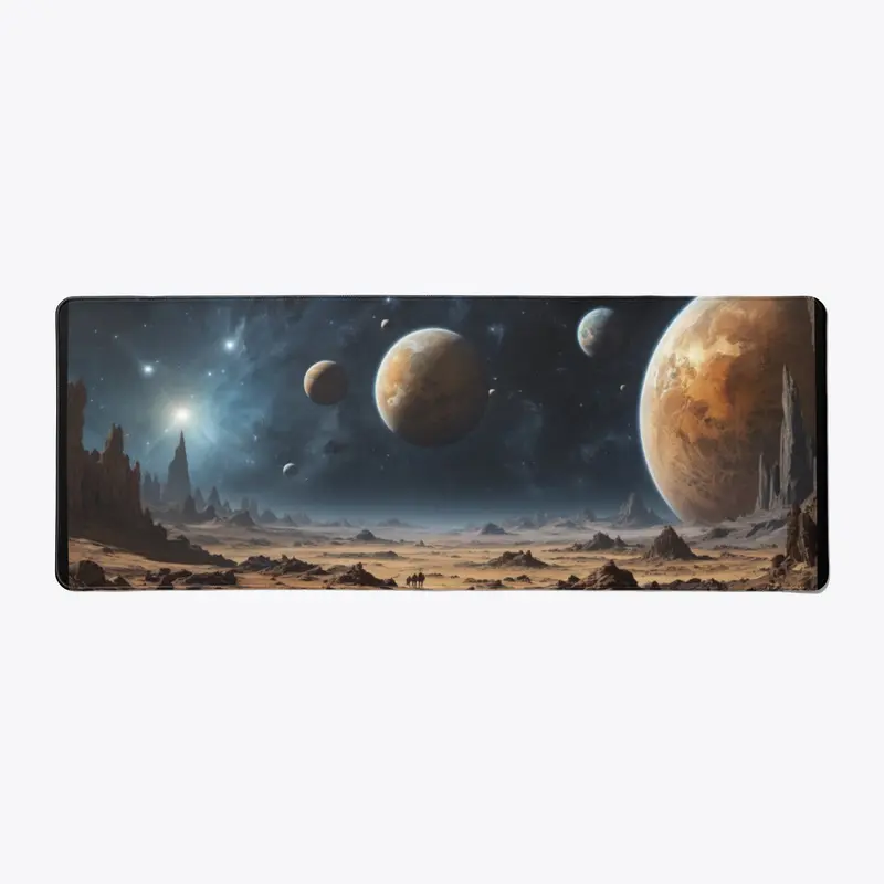 Galactic Beauty: Fantasy Style Desk Mat