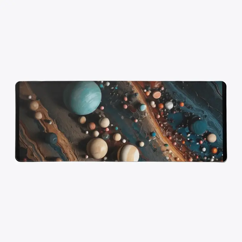 Trendy Abstract Patterned Desk Mat