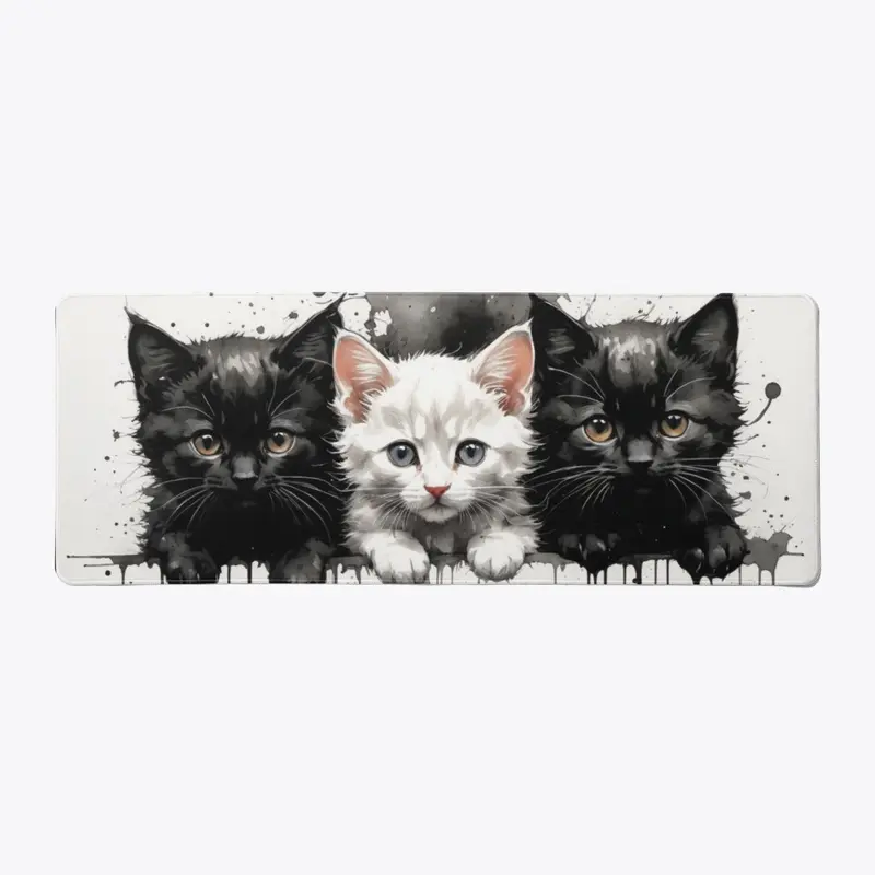 3 Cats of Fun on Your Desk!