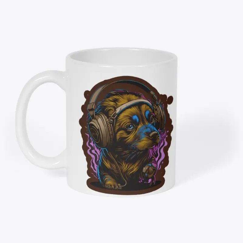 Get your hands on mugs with  dog pattern